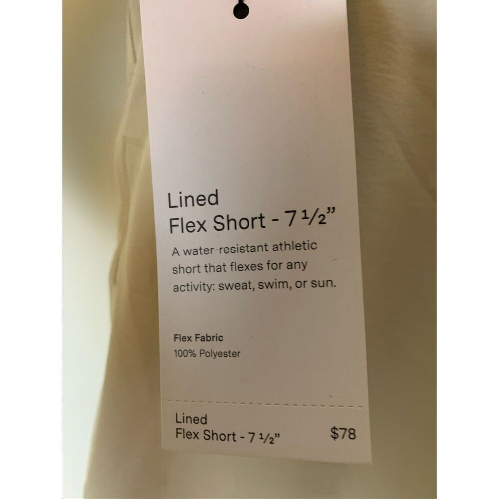 Public Rec Lined Flex Short 7.5" water resistant athletic men's size 38 NEW NWT - Picture 4 of 6
